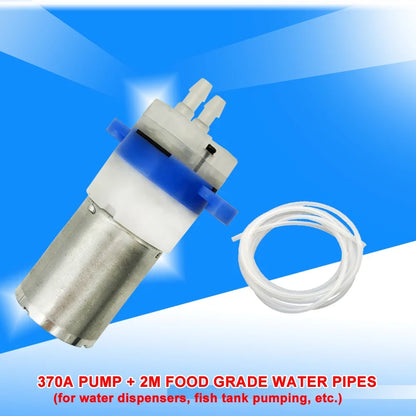 12V Micro DC Water Pump Food Grade Water Dispenser 370 Mini Pump 0.7-1.2L/min Low Noise Long Life Self-priming Pump Customized
