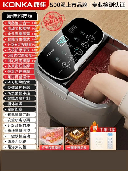 Electric massage of foot bath for heating constant temperature foot bath for 2024 new home fully automatic foot bath tub