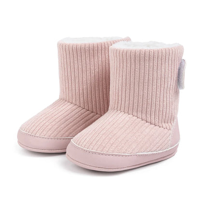 Newborn Baby Winter Boots – Soft Corduroy Booties