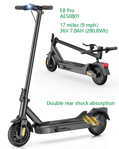 Foldable Adult Electric Scooter 8.5 Inch 500W 36V Long Range E Scooters Portable Commuter E Scooter For Adult Daily Travel
