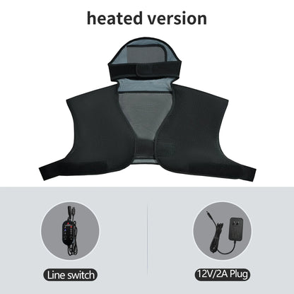 Electric Heated Vest Massage Shawl - 3-Level Heat Timer - Shoulder Back Muscle Relax Joint Comfort Winter Warmth Elderly Care