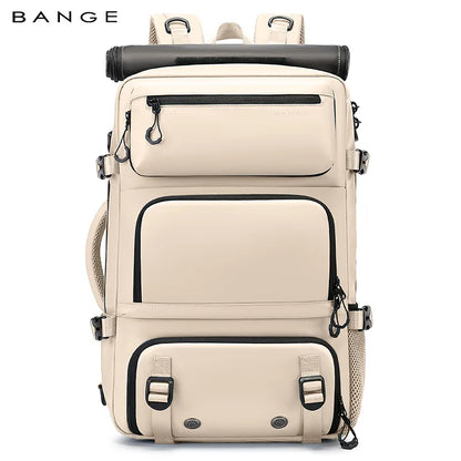 BANGE Expandable Men's Backpack Waterproof 17.3 in Laptop Backpack Man Large Capacity Hiking Travel Bag Male Backpacks for Men