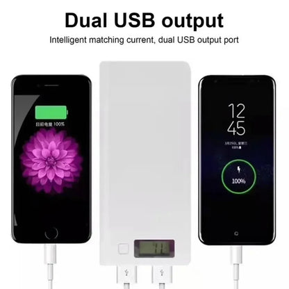 USB Power Bank Battery Charge Box 8*18650 Battery Charger Box Digital display panel Fast Charging with LED Digital Display Light