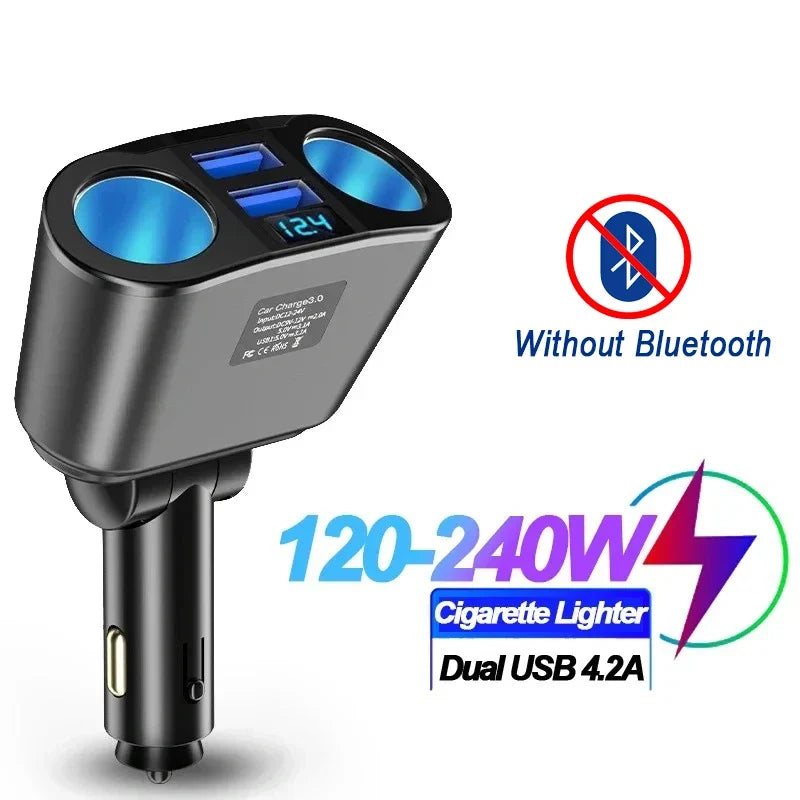 USB Car Charger – USB-C & Bluetooth Options