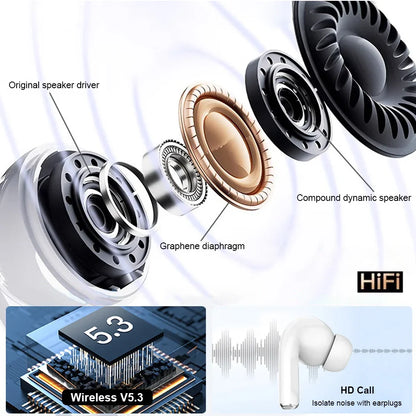 Choice ERAZER Airs Pro Wireless Bluetooth Earphones Touch Screen Headphones HiFi Stereo Sound Earbuds Gaming Headsets HD Call