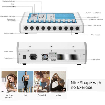 AOKO Weight Loss machine ems muscle stimulator Electrostimulation Machine Russian Waves ems Electric Muscle Stimulator massager