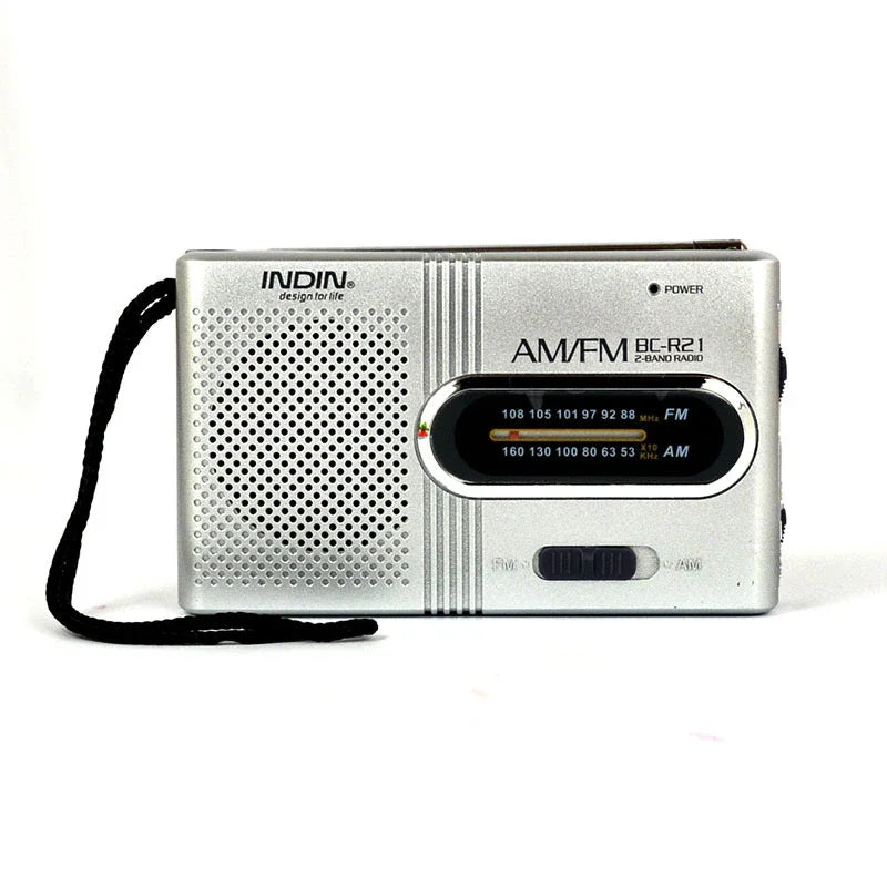 BC-R21/961/962 Mini Radio AM FM Battery Operated Portable Radio Best Reception Longest Lasting For Running Walking Home Soundbox