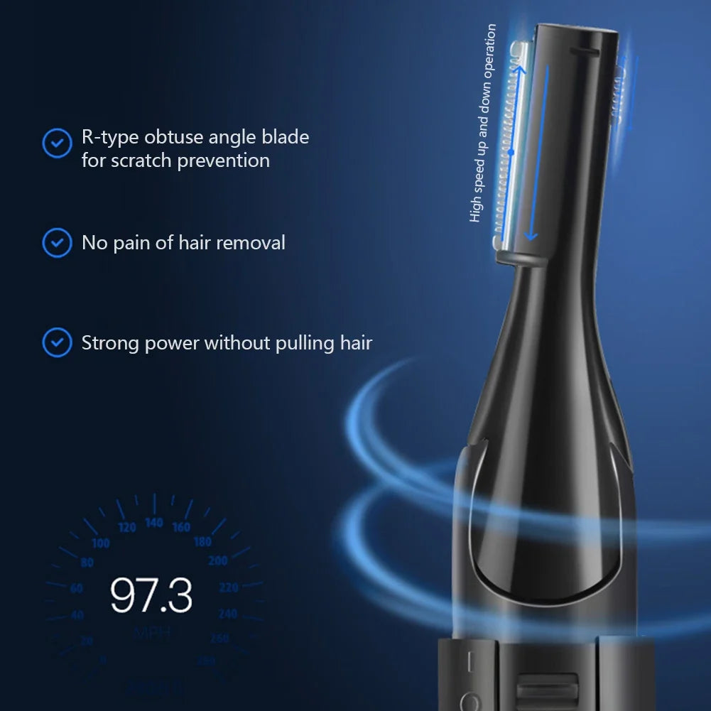 High Quality Practical Electric Face Eyebrow Scissors Hair Trimmer Mini Portable Women Body Shaver Remover Blade Razor For Sale
