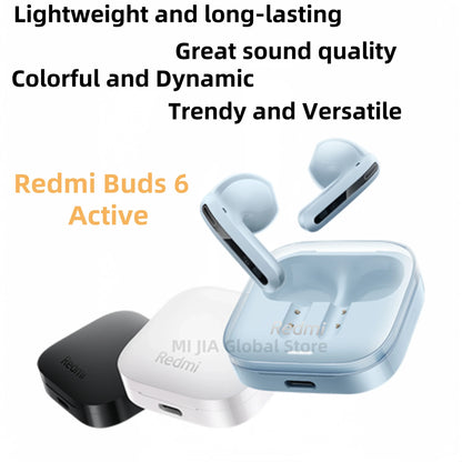 NEW Redmi Buds 6 Active TWS Bluetooth Earphone 30h Long Battery Life 5 Tuning Modes BT 5.4 Wireless Headphone Headset