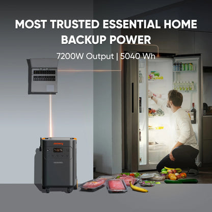 Jackery Explorer 5000 Plus with Anderson Cable Set, LiFePO4 Power Station, Solar Generator for Home RV