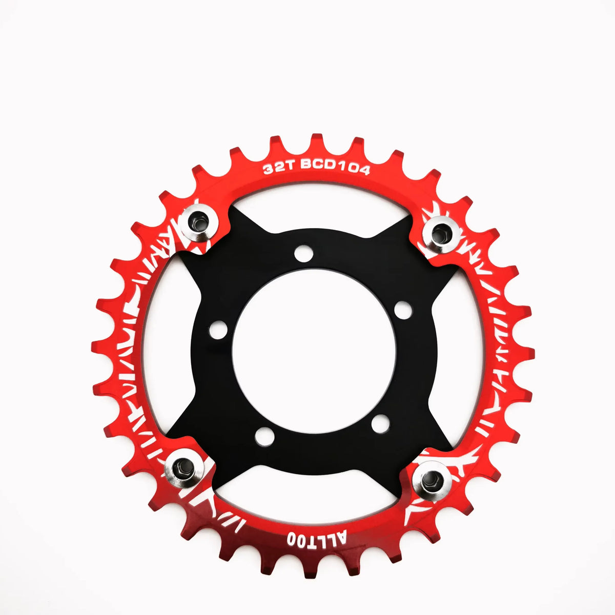 ALLTOO Bike Part Bicycle Crankset Bafang 104BCD Motor Aluminum Alloy Chainring Mid Drive Adapter For Electric E-bike 32T-52T