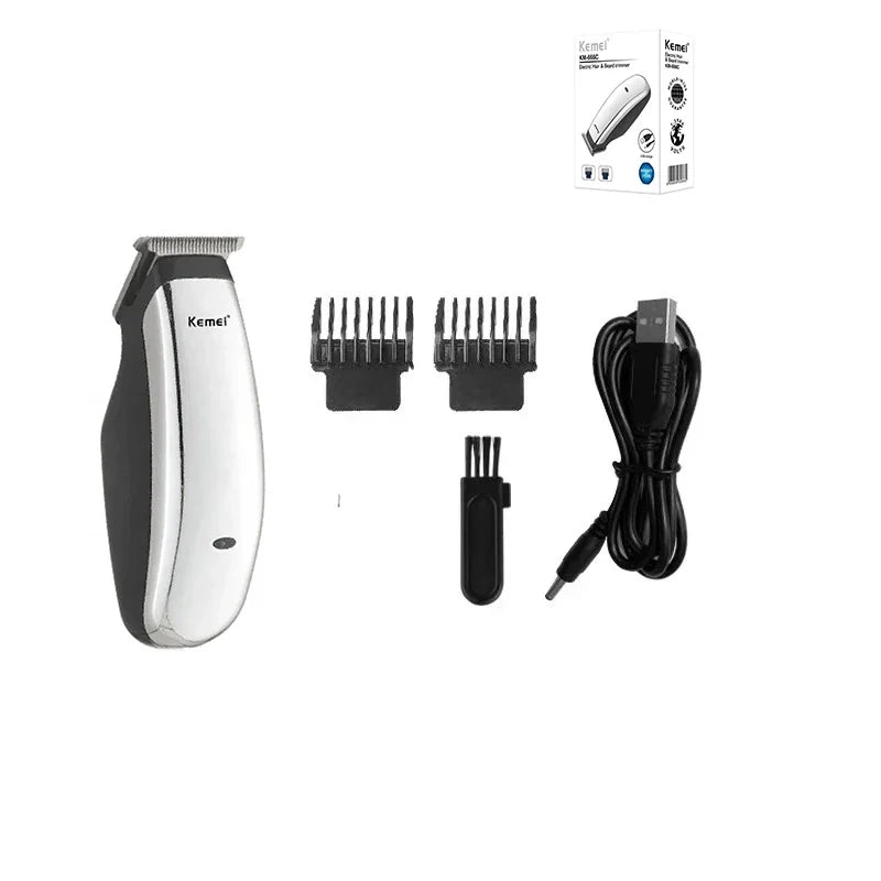 Kemei Mini Portable Hair Trimmer Cutting Machine Newly Design Electric Hair Clipper  Beard Barber Razor Men Style Tools KM-666