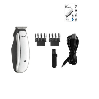 Kemei Mini Portable Hair Trimmer Cutting Machine Newly Design Electric Hair Clipper  Beard Barber Razor Men Style Tools KM-666