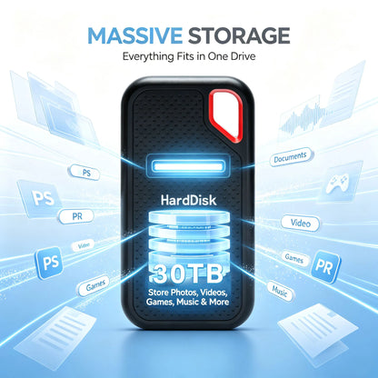 64TB large capacity mobile solid-state drive 1TB high-speed portable SSD USB3.1 plug and play suitable for laptops/MAC/PC