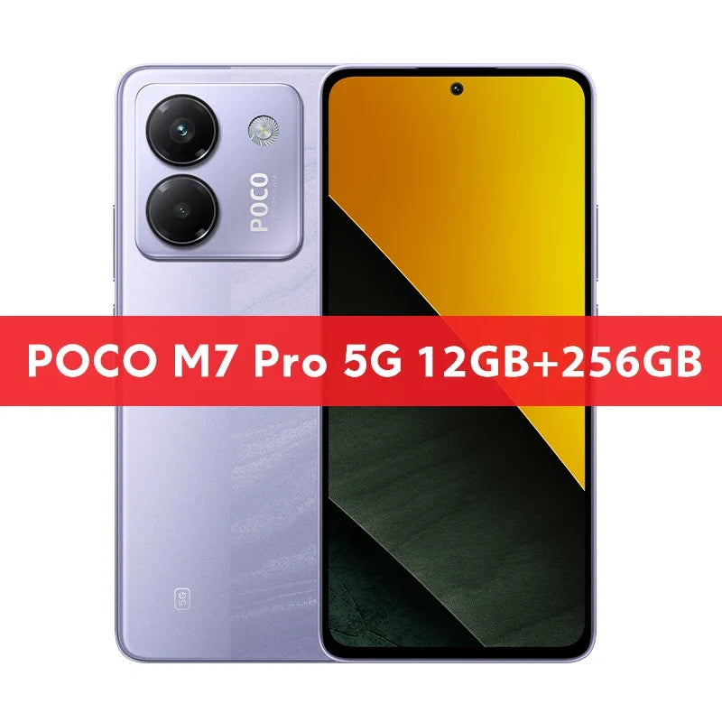 Newest POCO M7 Pro 5G Global Version Dimensity 7025-Ultra 120Hz FHD+ Eye-care AMOLED Display 5110mAh Battery NFC