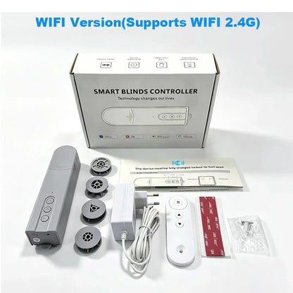 Tuya WiFi Smart Curtain Motor, ZigbeeElectric Roller Blinds Driver, Alexa Google Home Voice Control, Automatic Pull Cord Chain