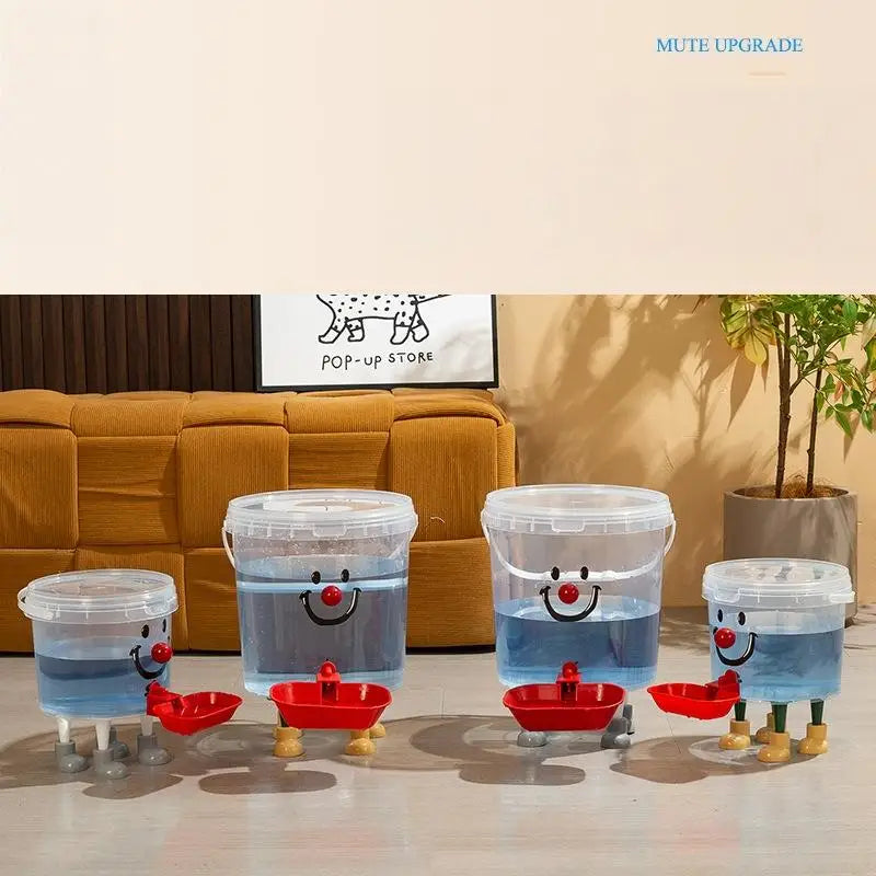 1 Set 3/5/8/10l Cartoon Pet Automatic Water Dispenser No-Electricity