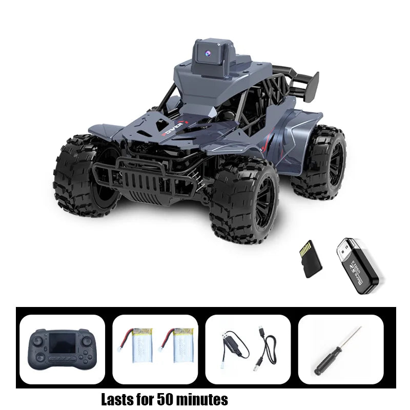 2.4G FPV Camera RC Car LCD Remote Real Time Transmission High Speed Off Road Racing Car Voice Chat Toy For Kids Adults