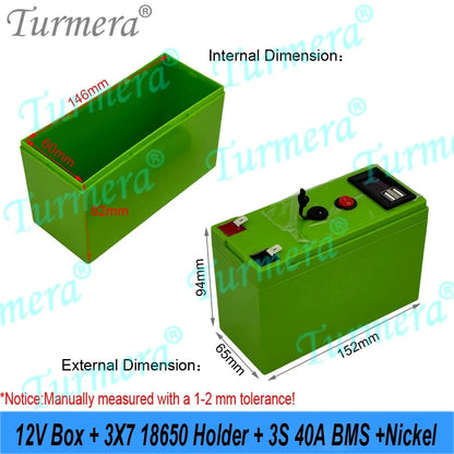 18650 Battery Box Holder 40A BMS with Voltage Capacity Displayer Rechargeable USB Power Bank Battery case Mobile Phone Charger