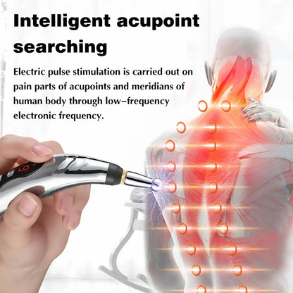 Electric Acupuncture Pen Pain Relief Biological Microelectric Pulse Pen Powerful Acupoint Massage Pen Beauty Health Care Tool