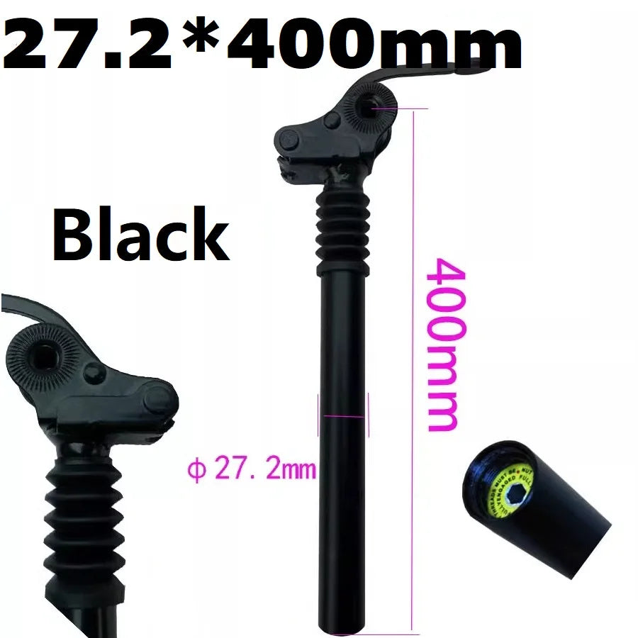 E-Bike Electric Folding Bike Shock Absorber Seat Post Alloy 25.4mm 27.2mm 28.6mm 31.8mm 33.9mm 34mm Folding Flipped Seat Post