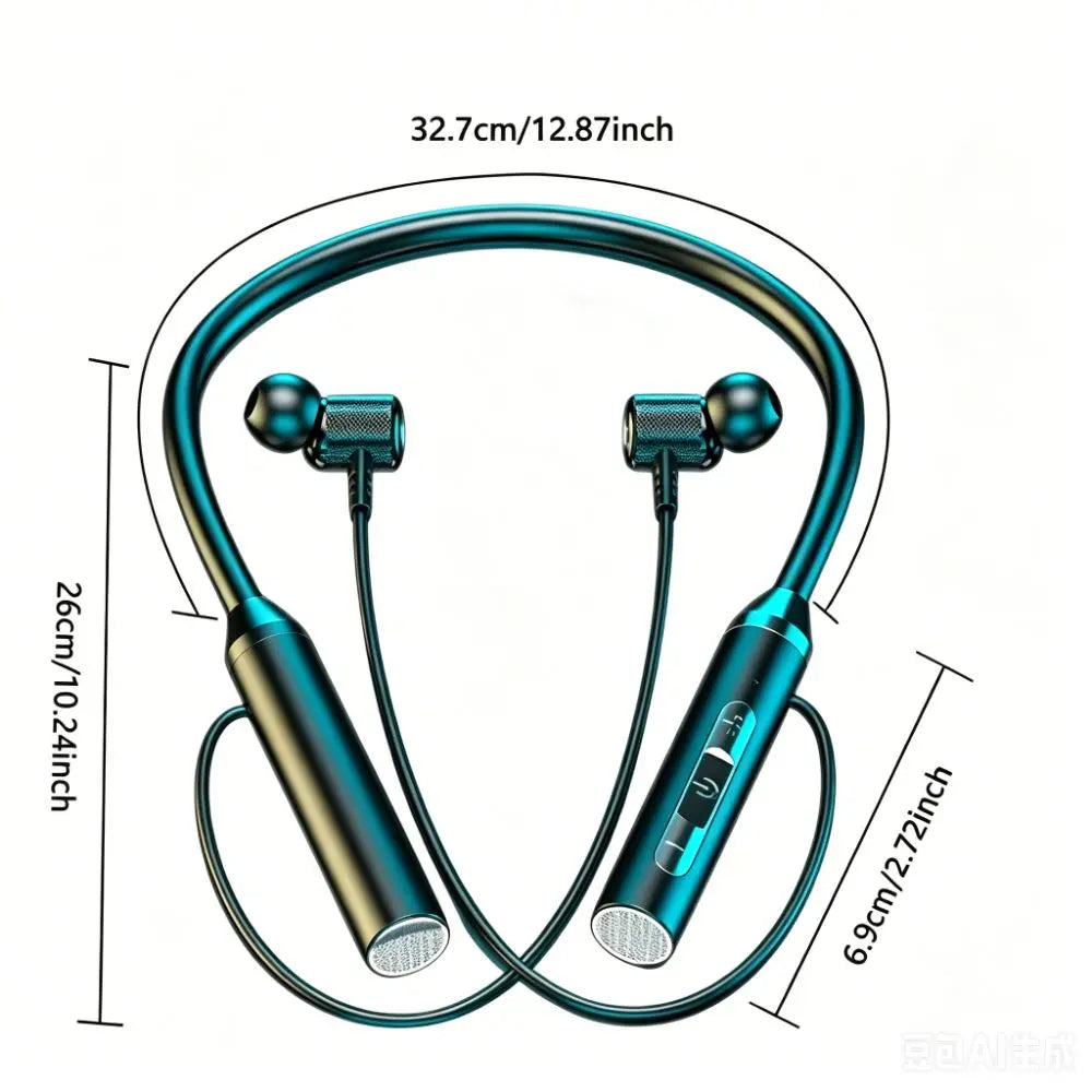 Bluetooth 5.0 Wireless Bluetooth Headphones 9D Stereo Magnetic Design Neckband Earphone HiFi Stereo With Mic Bluetooth Earphone