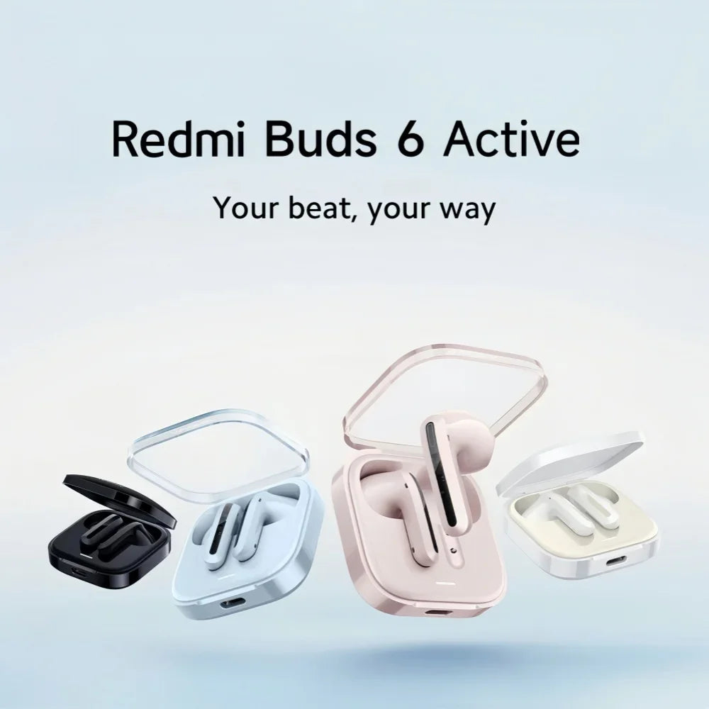 NEW Redmi Buds 6 Active TWS Bluetooth Earphone 30h Long Battery Life 5 Tuning Modes BT 5.4 Wireless Headphone Headset