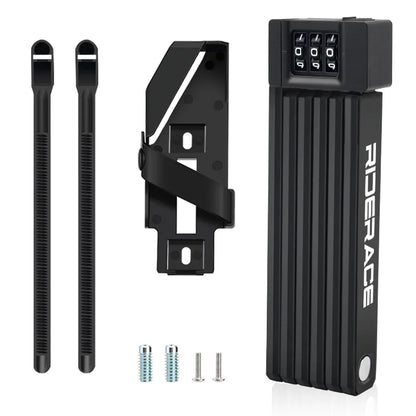 RIDERACE Foldable Bicycle Password Lock Portable Anti-Theft MTB Mountain Bike Scooter Electric E-Bike Road Cycling Folding Locks