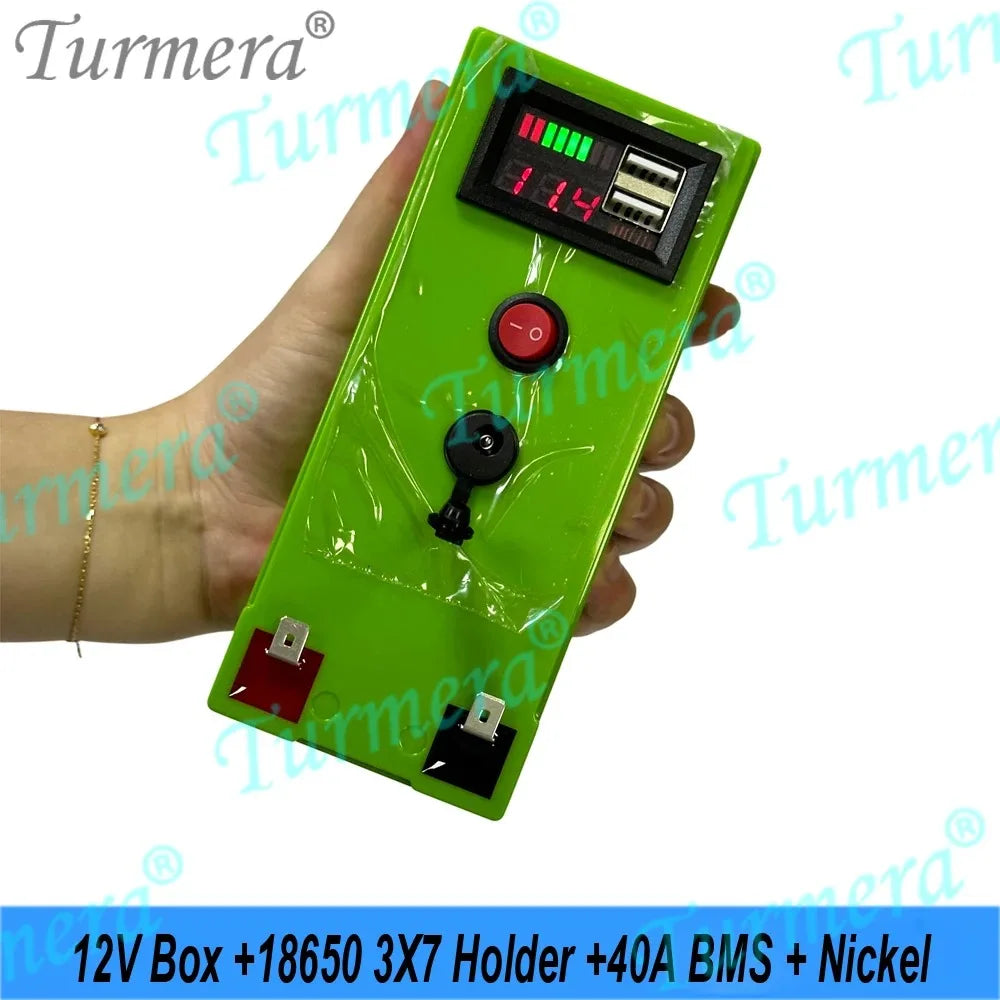 18650 Battery Box Holder 40A BMS with Voltage Capacity Displayer Rechargeable USB Power Bank Battery case Mobile Phone Charger