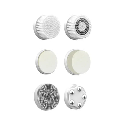 IPX6 Waterproof Electric Cleansing Brush 6 In1 Sonic Rotating Deep Cleansing Brush Remove Acne Pore Skin Rejuvenation Beauty