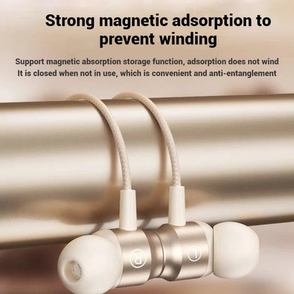 Metal Design Type C&3.5mm Wired Gamer Earphones 9D Stereo Sound Headsets Magnetic In-Ear Headphones For Samsung Handfree HD Call