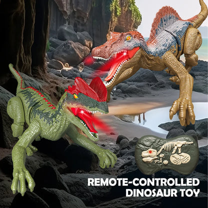 2.4GHz Remote Control Dinosaur Toys, Walking Robots Model with Lights and Sound for Kids Gifts