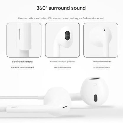 Original In-Ear Headphones For Apple iPad iPhone 15 17 14 13 12 11 16 Pro Max Plus Type C Wired Earphones Laptops Tablet Earbuds