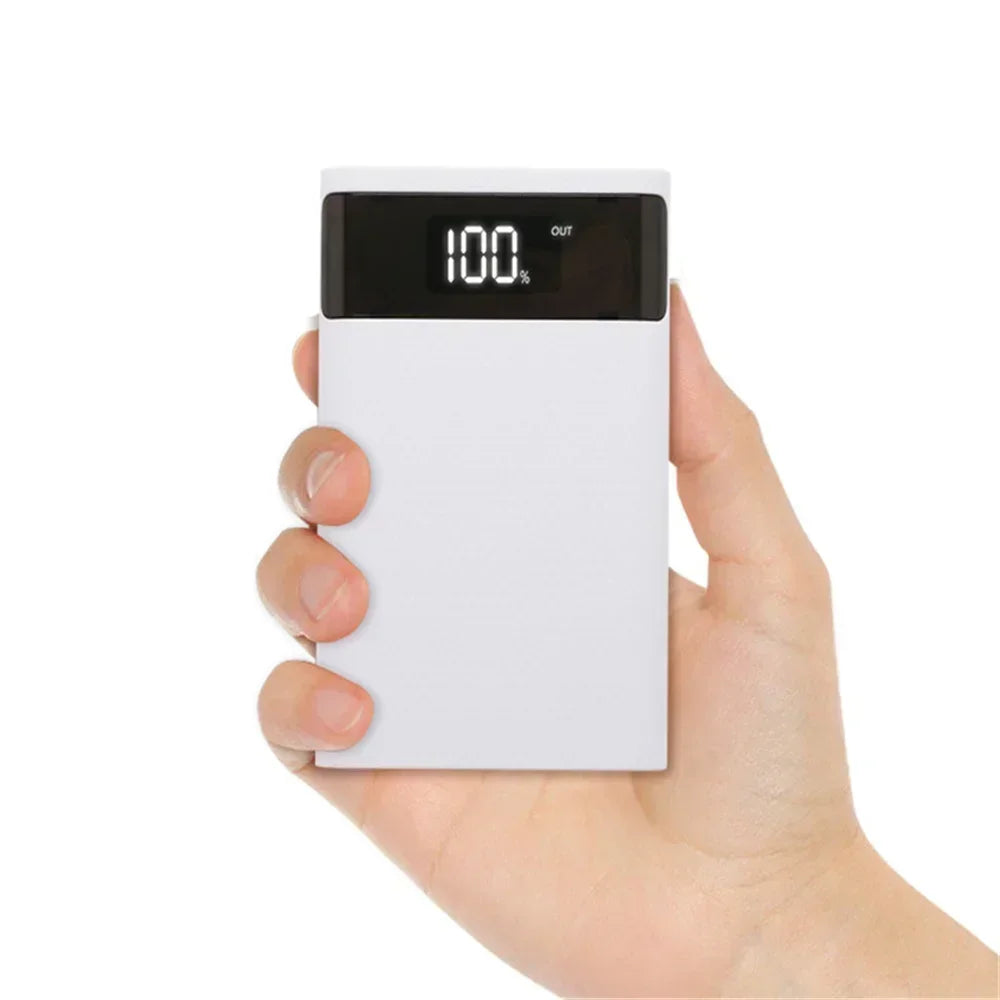 4x18650 Battery DIY Power Bank Case Charge Storage Box 5V Dual USB Type C Android Micro USB Interface For Smart Phones