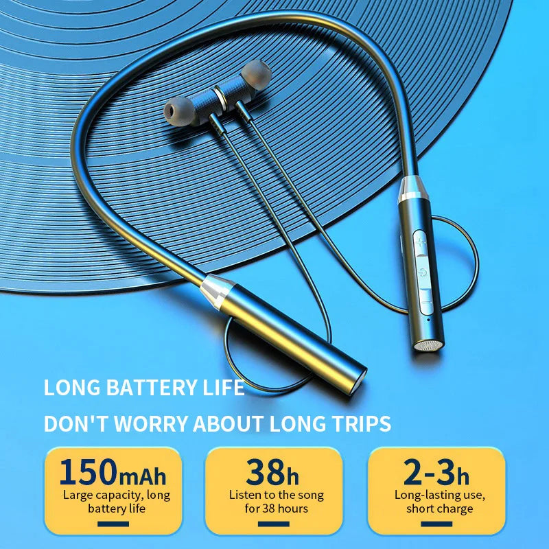 9D Bluetooth Earphones Wireless Headphones Magnetic Stereo Neckband Waterproof Sports Earbuds With Mic For iPhone Huawei OnePlus