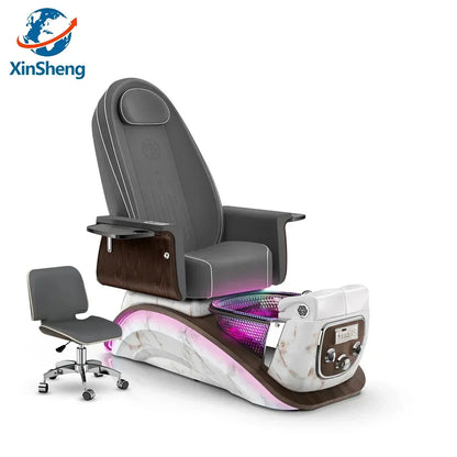 Beauty Salon Pedicure Chair with Electric Back Massage Foot Bath SPA Furniture