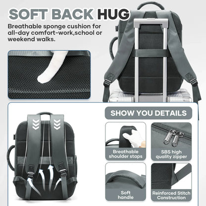 Ryanair Cabin Bags 40x30x20 Underseat Travel Backpack,  Cabin Fly Bag，Outdoor Backpack Back-to-School Storage Laptop Bookbag