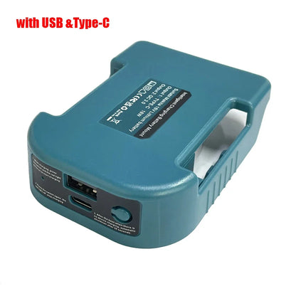 1Pc For Makita 18V With USB With Type-C Battery Holder For Makita Battery BL1840 BL1850 BL1860 Charger Adapter Fast Charging