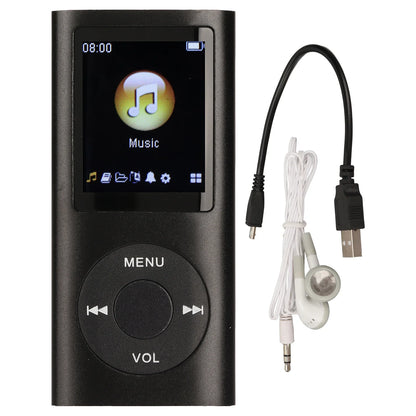 Aluminum Alloy MP3 Player Stylish Multifunctional Lossless Sound Slim 1.8 Inch LCD Screen Portable MP3 Music Player
