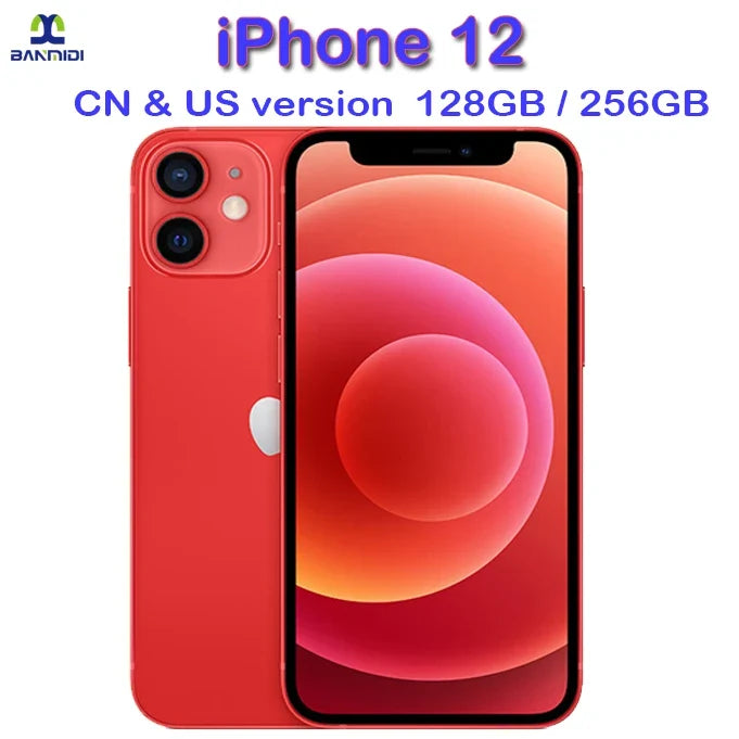 Apple iPhone 12 Smartphone 6.1" Original Unlocked CellPhone Dual Sim Card Slot