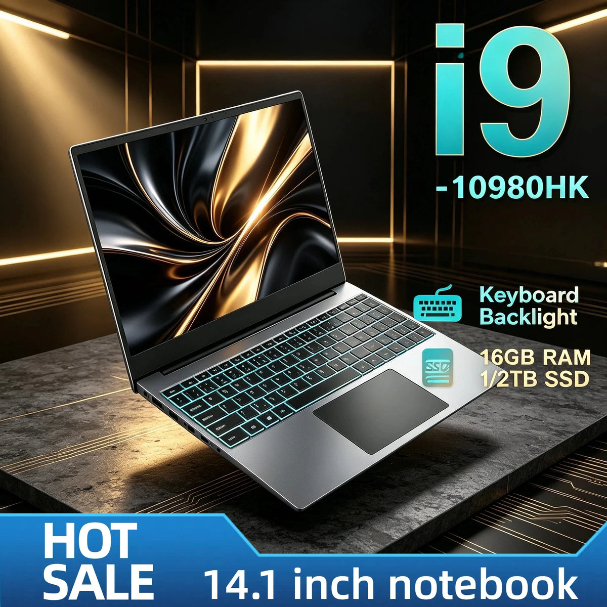 FlipStylez™ Intel Core i9-10980HK 14.1" Pro Laptop | 8C/16T | Up to 5.3GHz | 32GB RAM | Up to 2TB SSD | Windows 10 Pro | Gaming & Office Notebook | FlipStylez LLC®