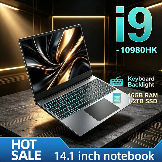FlipStylez™ Intel Core i9-10980HK 14.1" Pro Laptop | 8C/16T | Up to 5.3GHz | 32GB RAM | Up to 2TB SSD | Windows 10 Pro | Gaming & Office Notebook | FlipStylez LLC®