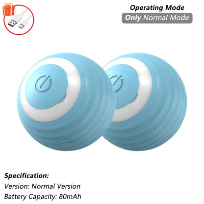 iLMH Cat Interactive Ball Toy Automatic Rolling Ball Faux Tail Rechargeable Smart Pet Electric Toy Pet Training Imitate Mouse
