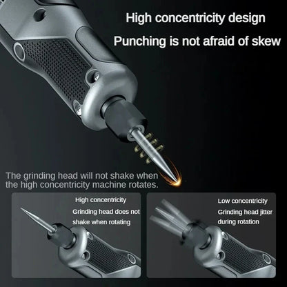 Deli Engraving Pen Grinder 18V 4-speed Regulation Engraver Mini Drill Electric Rotary Tool DIY Drill Grinding Electric Drills