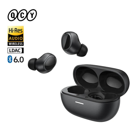 QCY MeloBuds A30 Wireless Earbuds Bluetooth 6.0 LDAC Hi-Res Audio -60dB Hybrid ANC Earphones AI Scene 8 Mics HD Call Headphones