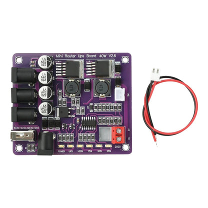 40W Mini Router UPS Board 5V 9V 12V 4-Channel Output Battery Charging Board For Router Uninterruptible Power Supply
