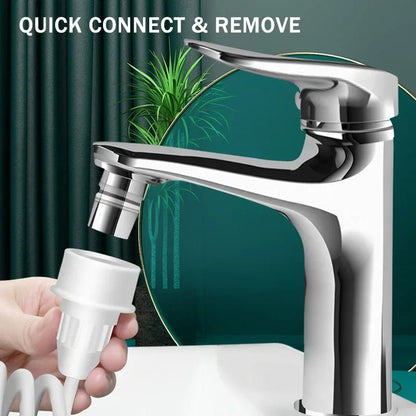 New Faucet Oral Irrigator Dental Water Flosser Non-electric Cordless Teeth Cleaner Water Jet for Teeth Water Pressure Adjustable