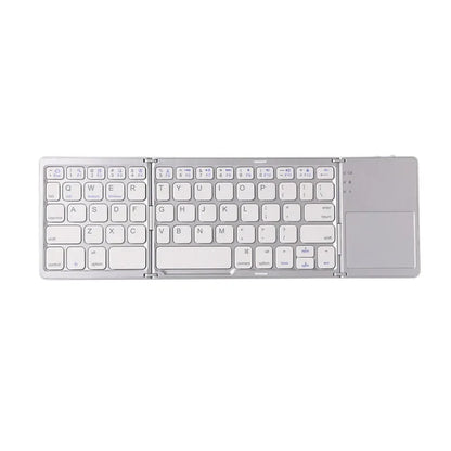 Wireless Tri-Fold Bluetooth Keyboard with Touchpad | Foldable | 81 Keys | 35Hr Battery | Phone Tablet PC Mac