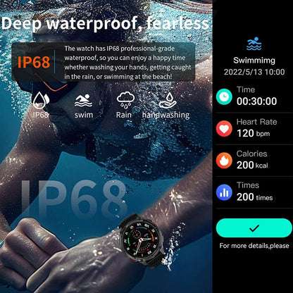 2026 New T-Rex3 Ultra Military Smart Watch 1100mAh Battery GPS Path IP68 Waterproof Sports Tracker Outdoors Compass Smartwatch