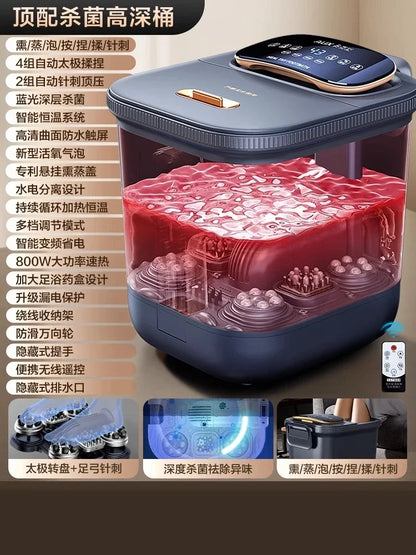 Footbath bucket fully automatic electric massage footbath heated household constant temperature high and deep footbath